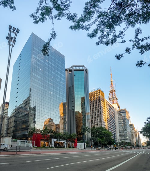 Visualização: Avenida Paulista - São Paulo, Brasil