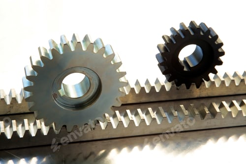 Preview: Gear wheels on the rail