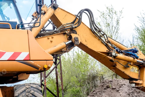 Preview: Industrial building construction site bulldozer
