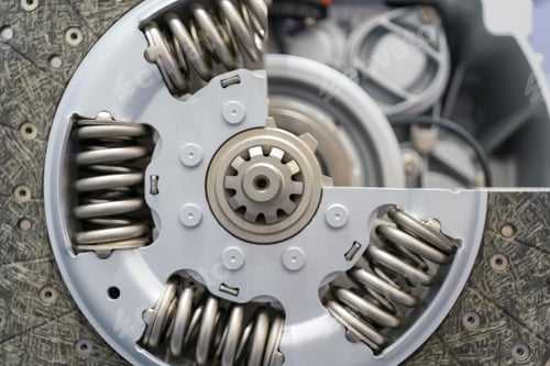 Preview: Closeup shot of modern technology for production of internal combustion engines