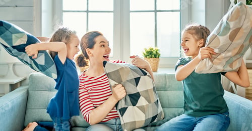 Preview: Happy loving family.
