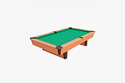 Preview: Wooden pool table with cues