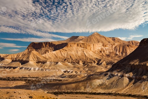 Preview: The famous Negev desert in Israel at sunset