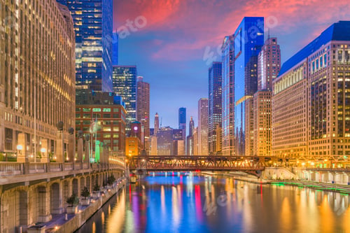 Preview: Chicago, Illinois, USA Cityscape