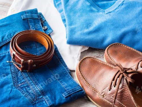 Preview: Man's clothes and leather accessories