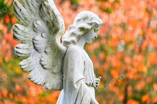 Preview: angel statue, close up shot