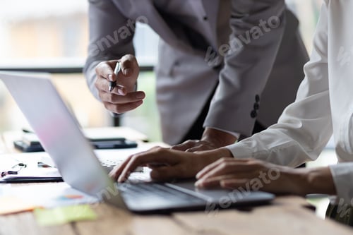 Preview: Meeting of colleagues, business partners brainstorm, discuss strategy analysis.