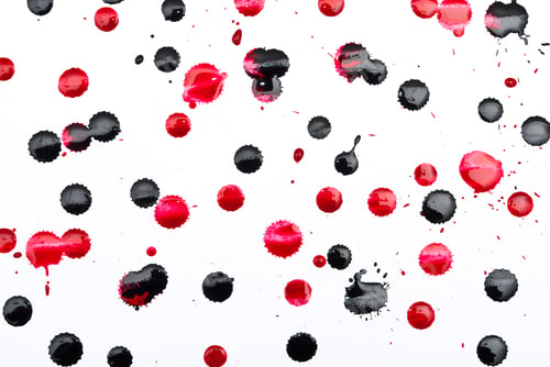 Preview: Red and black inkblots