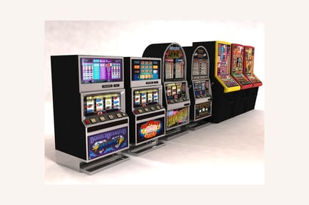 Visualização: Conjunto de caça-níqueis com designs variados