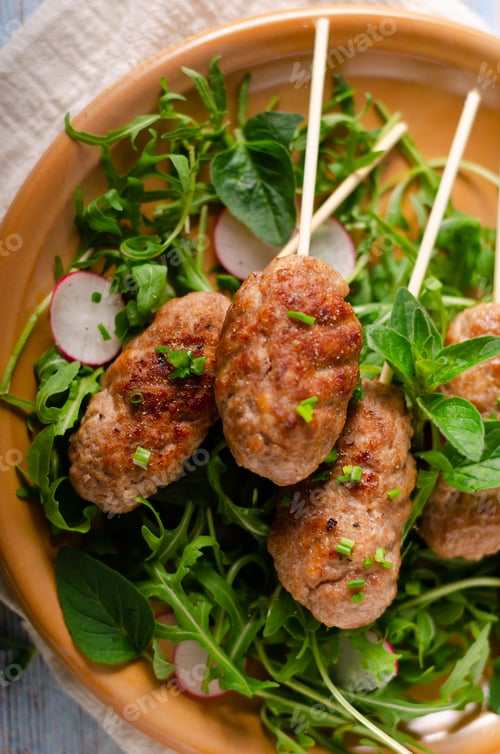 Preview: Grilled minced beef meat