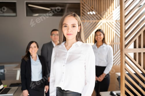 Preview: Successful young business executive in office