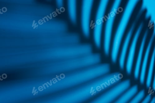 Preview: Beautiful monstera leaves shadow colored background in artificial light