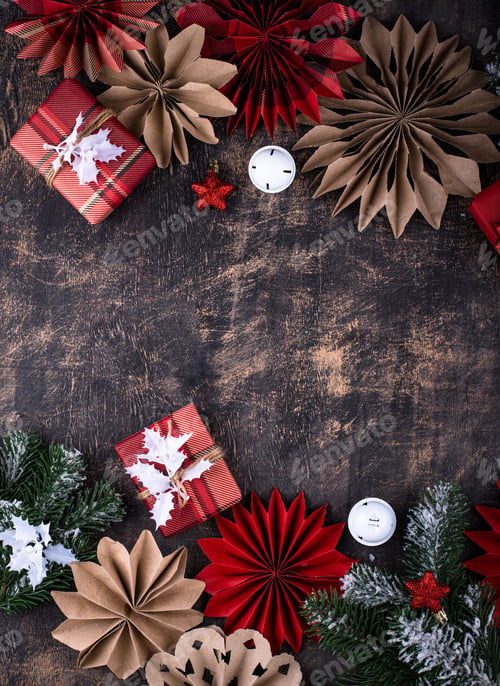 Preview: Scandinavian style Christmas paper decoration