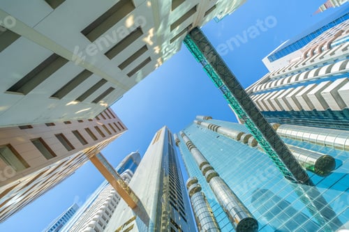 Preview: Dubai Downtown skyline, United Arab Emirates or UAE. Urban city.