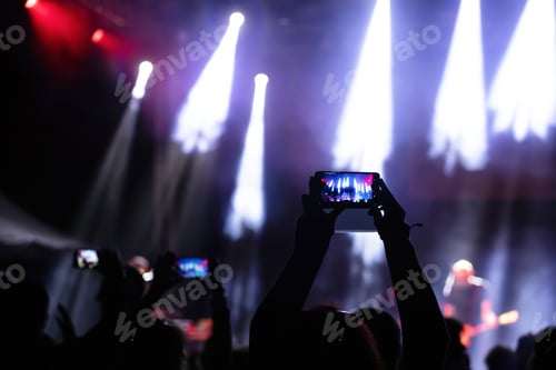 Preview: Crowd at concert - summer music festival