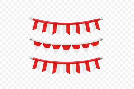 Preview: Indonesia Flag Garland