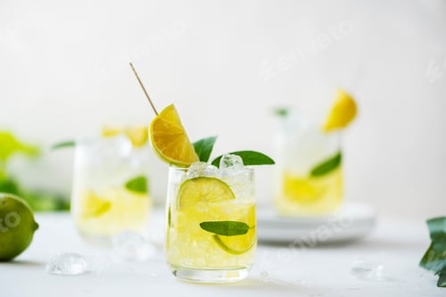 Preview: Summer cocktail with sage and lime