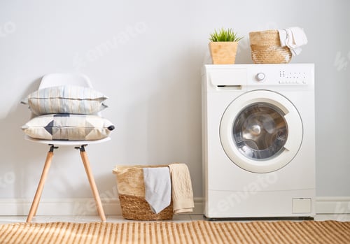 Preview: laundry room with a washing machine