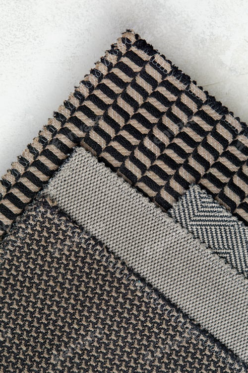Preview: The background consists of several types of old colored tiles with different patterns on gray tone