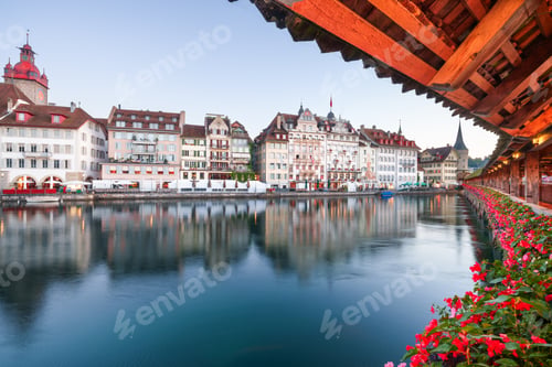 Preview: Lucerne, Switzerland in the Morning on the Ruess RIver