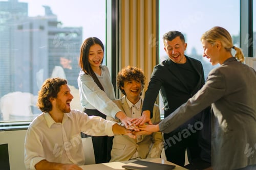 Preview: Group of white collar workers meeting at office.
