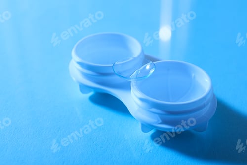 Preview: Contact lenses for eyes with a container for their storage