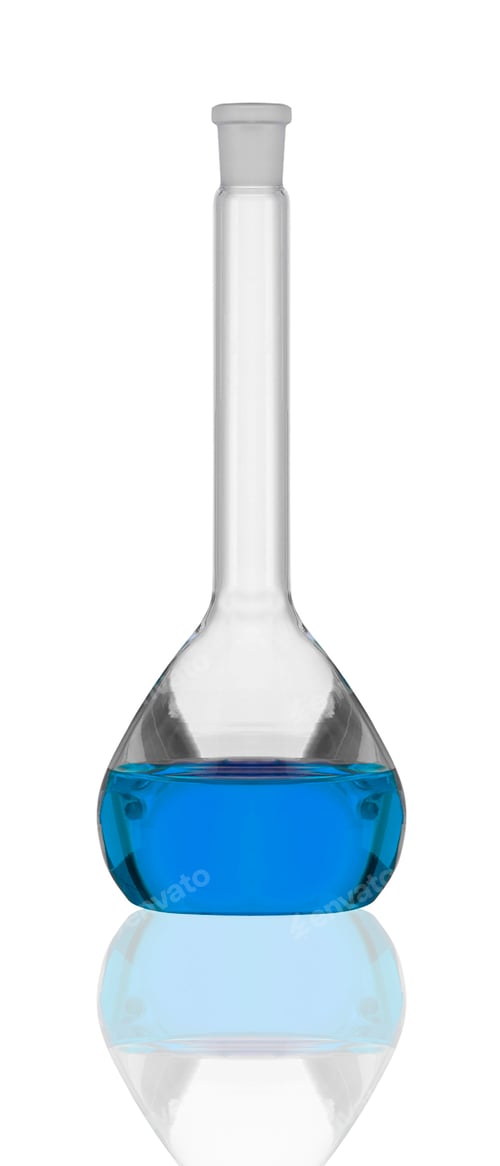 Preview: research laboratory glassware isolated