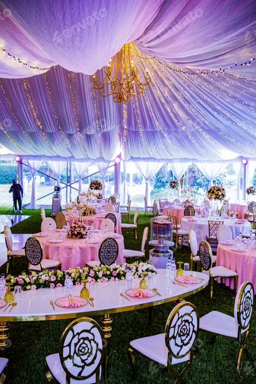 Preview: Wedding Decoration Decor Floral flowers tents stylish ceremony celebrations style
