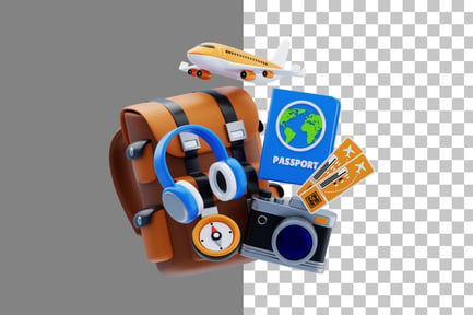 Preview: Travel Essentials 3D Icon