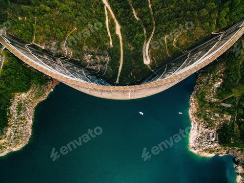 Preview: Valvestino Dam in Italy. Hydroelectric power plant.