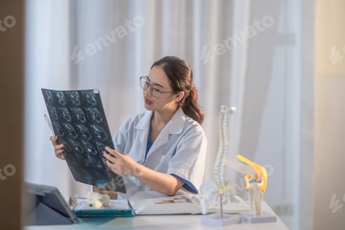 Preview: Medical and Orthopedic Student Analyzing MRI Scans