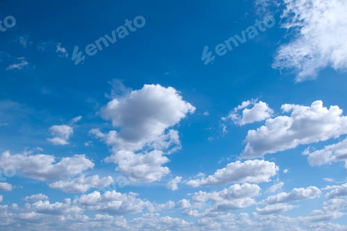 Preview: Blue sky background with clouds