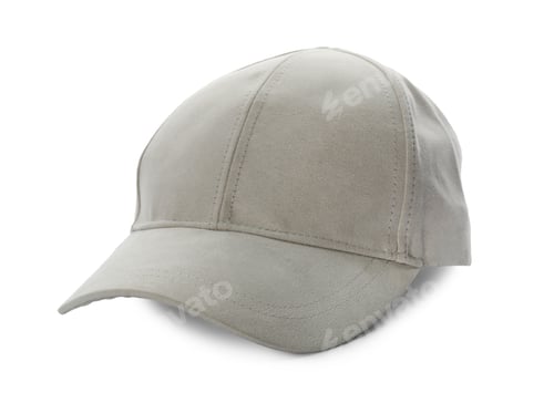 Preview: Stylish light grey baseball cap on white background