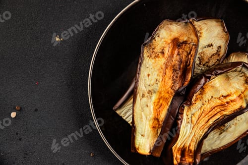 Preview: Baked eggplant grilled vegetables fresh natural product tasty snack delicious gourmet food