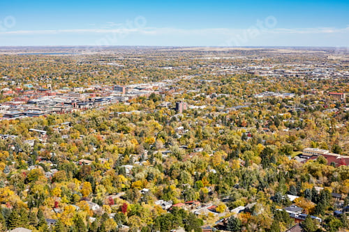 Preview: Aerial picture of Boulder City, Colorado, USA.