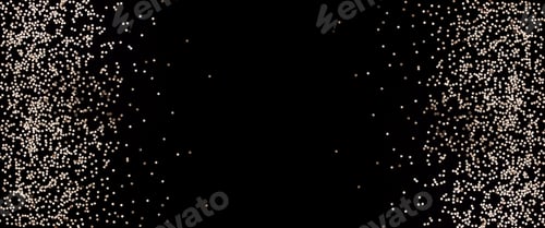 Preview: golden stars on black background