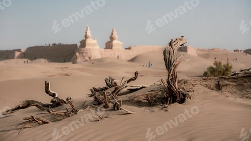 Preview: Desolate ruin of Black city Dead tree inner Mongolia Alexa Ejin Banner