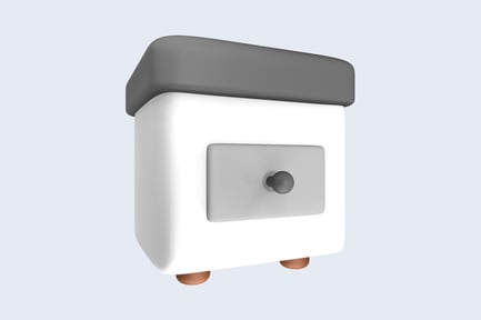 Preview: Nightstand Clean 3D Illustration