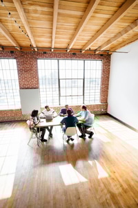 Preview: Casual business team working on a project