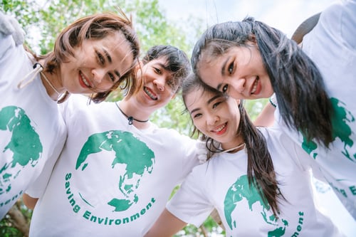 Preview: Group of young asian people volunteer teamwork , volunteering spirit in environment conservation.