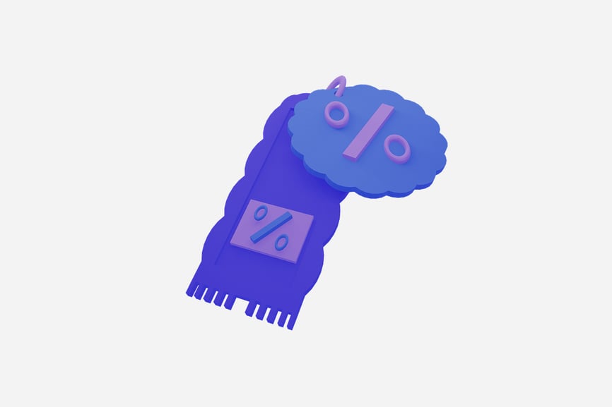 Sale Ribbon Tag 3D, Incl. 3d rendering & sale tag - Envato