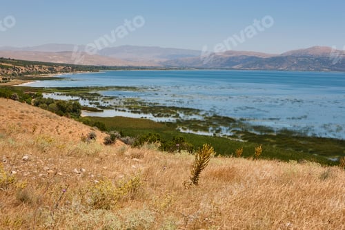Preview: Landscape with lake and mountains in Anatolia region. Turkey