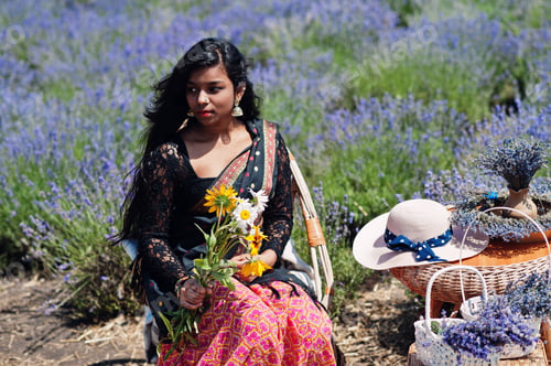Preview: Indian lavender field