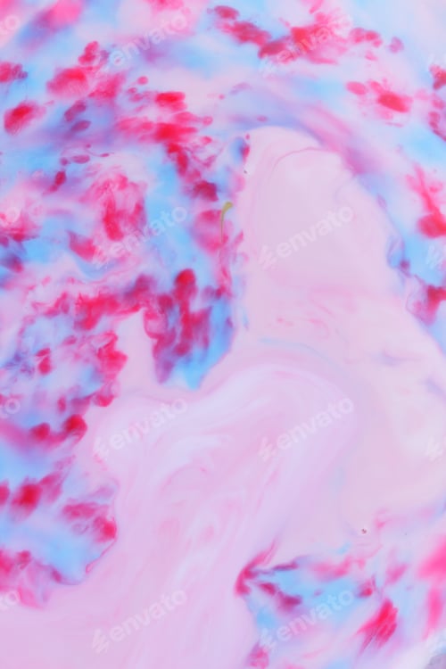 Preview: Pink Blue Abstract Background On A Liquid, Pink Minimalist Background, Pop Art Pattern, Pastel