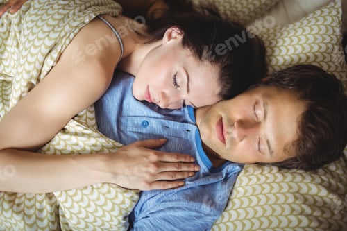 Preview: Romantic couple sleeping on bed