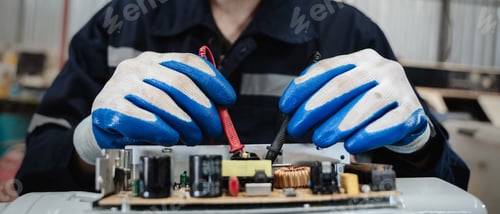 Preview: Industrial engineers are in charge of controlling the automated robot arms machine welding robots.