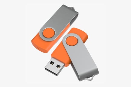 Preview: Orange Swivel USB Drive Collection