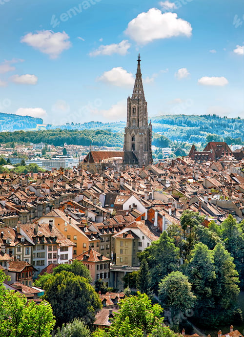 Preview: Panoramic view of Berne, Switzerland