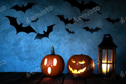 Preview: spooky Jack'o'lantern Halloween pumpkin