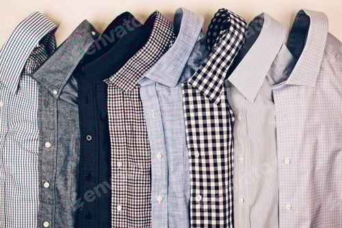 Preview: Neatly Arranged Collection of Button-Down Shirts